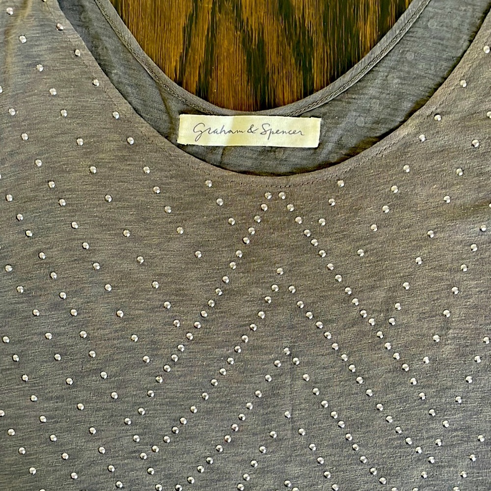 Green/Gray Graham & Spencer tank with stud detail